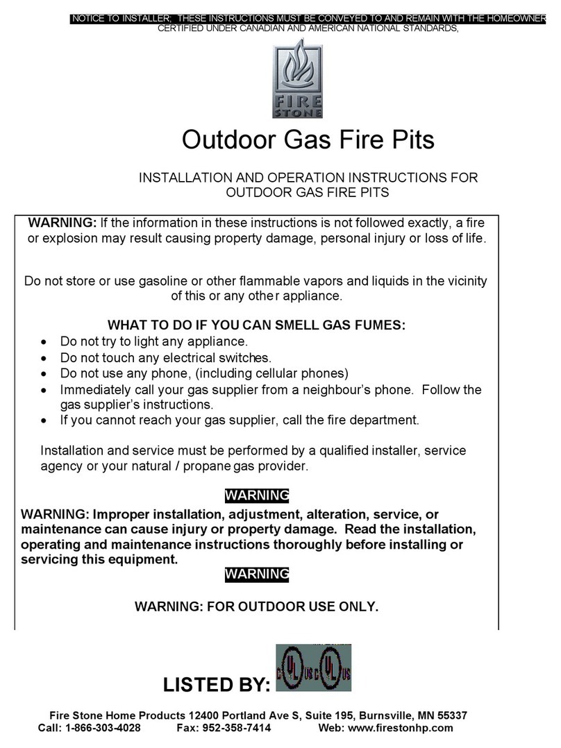 Firestone SanaFe 36 Installation and operation instructions
