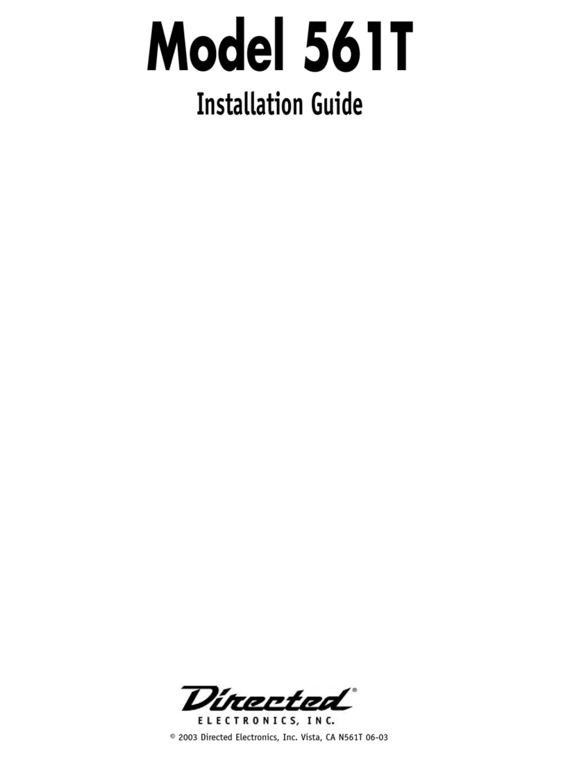 Directed Electronics Valet 561T User manual