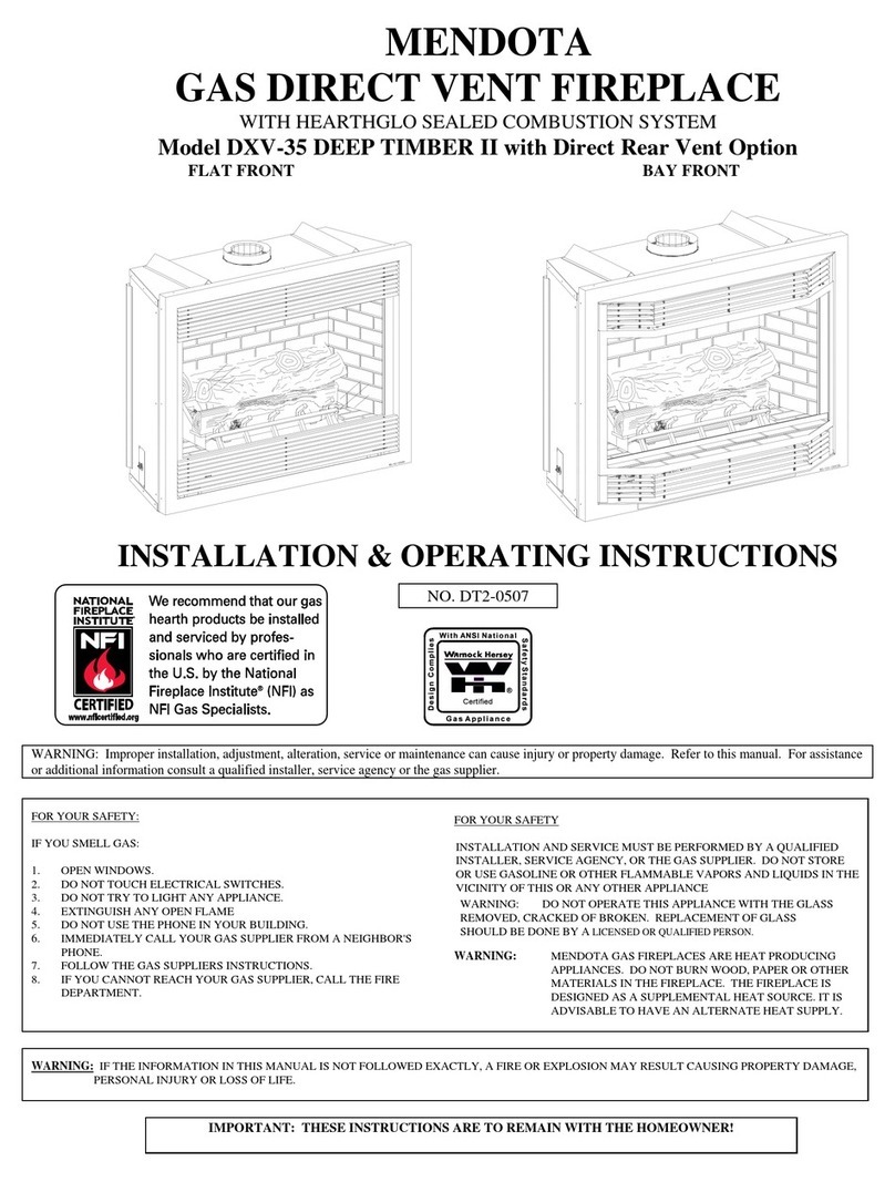 Mendota DXV-35 DEEP TIMBER II Installation & operating instructions Mendota DXV-35 DEEP TIMBER II Installation & operating instructions