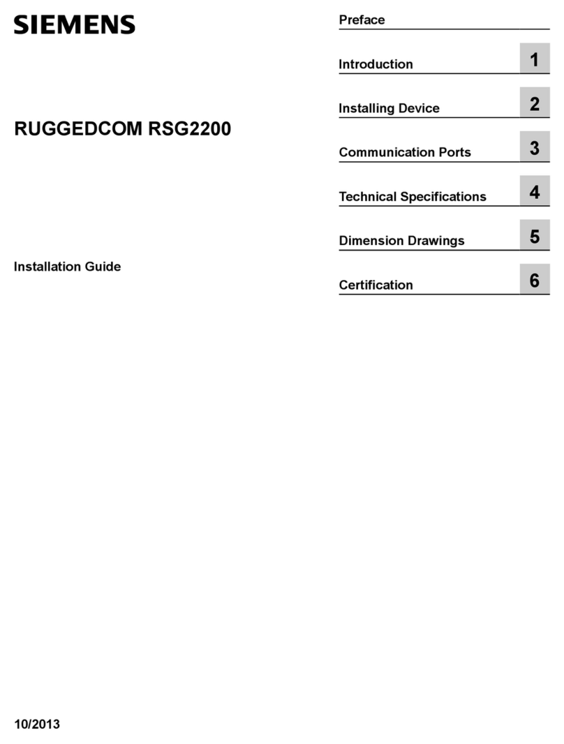 Siemens RUGGEDCOM RSG2200 User manual