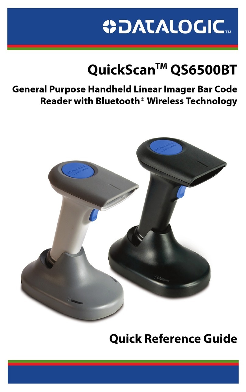 Datalogic QuickScan QS6500BT Quick reference guide