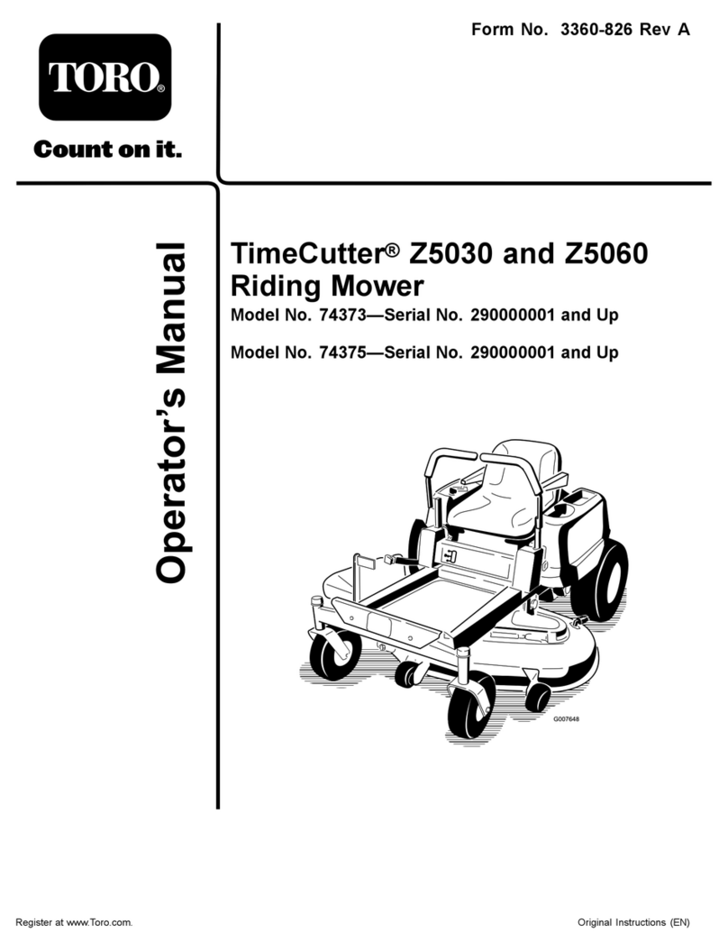 Toro TimeCutter Z5030 User manual