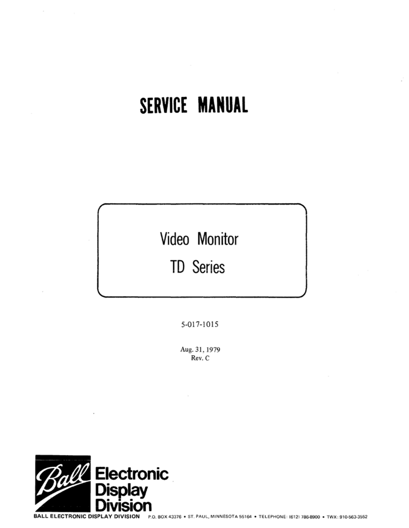 Ball Electronic Display Division TD Series Service manual