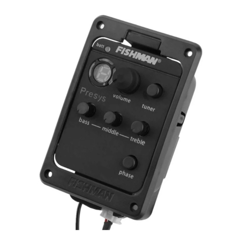 Fishman PRESYS ONBOARD PREAMP User manual