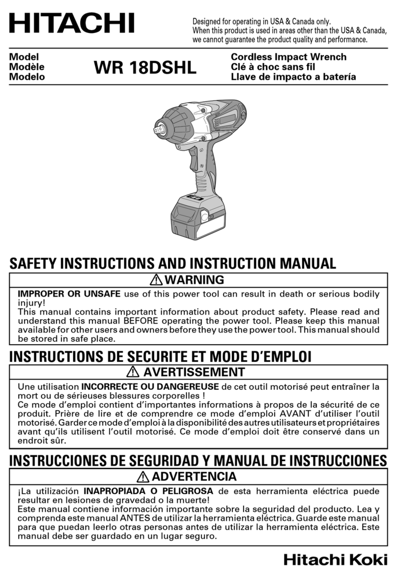 Hitachi WR 18DSHL Troubleshooting guide