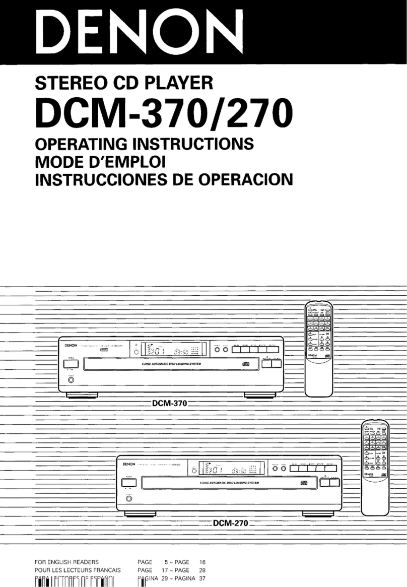 Denon DCM-370 User manual