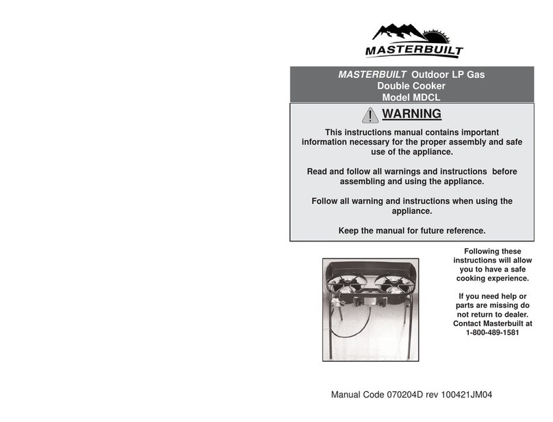 Masterbuilt MDCL User manual