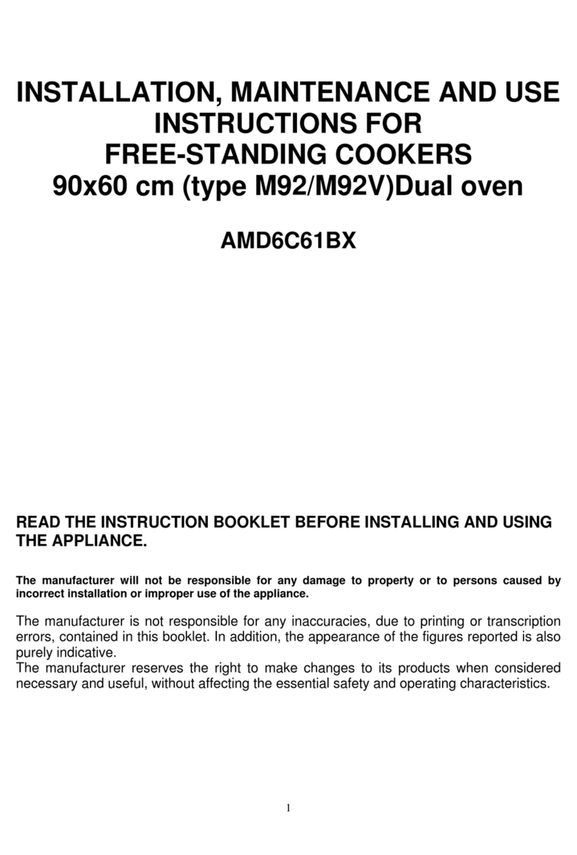 Bertazzoni AMD6C61BX User guide