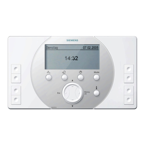 Siemens Synco 900 operating instructions