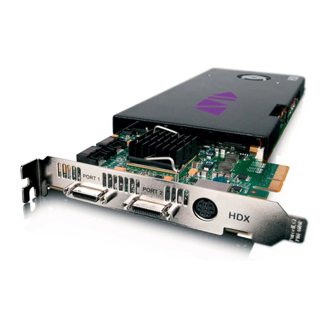 Avid Technology HDX Card installation guide