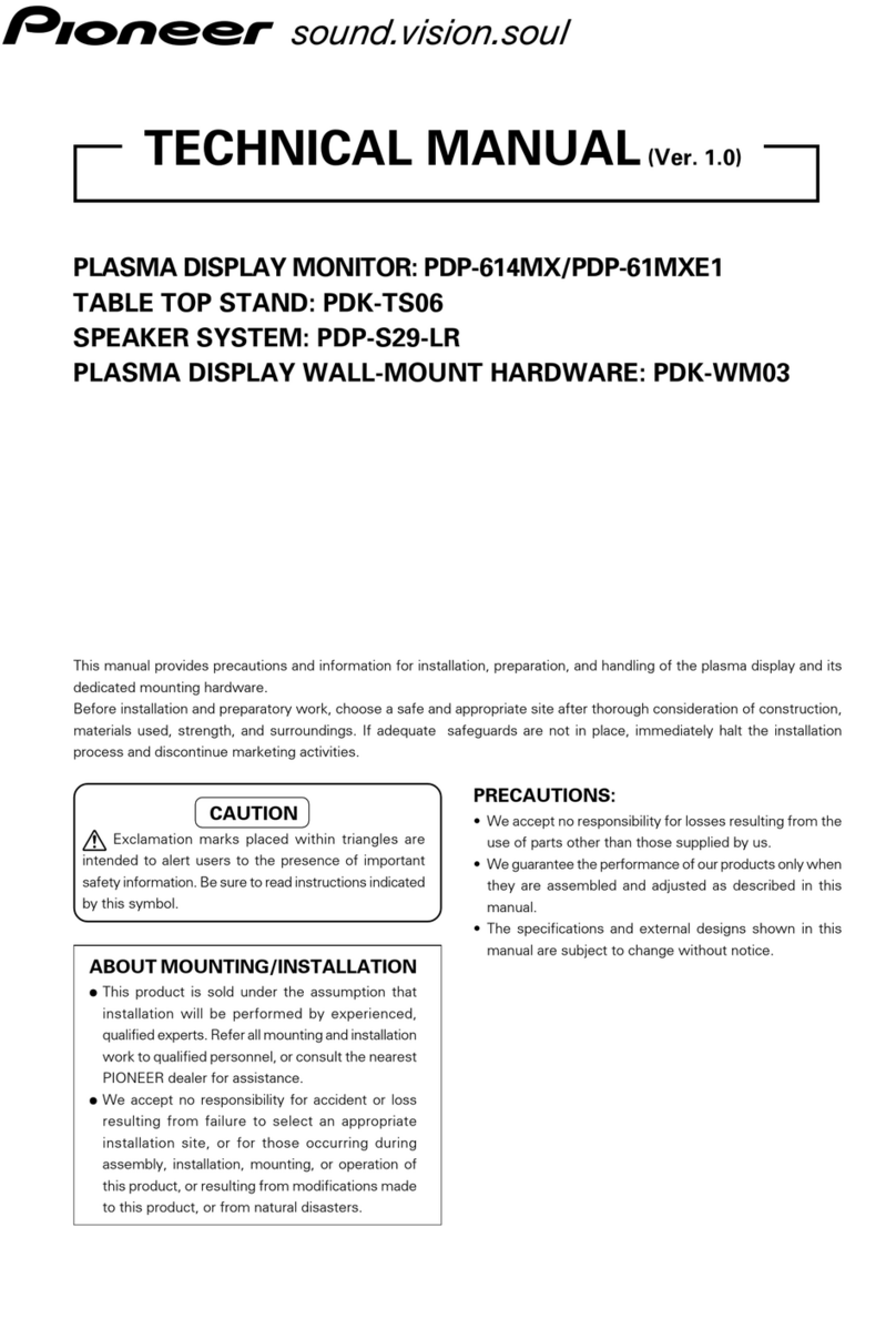 Pioneer PDP-61MXE1 User manual
