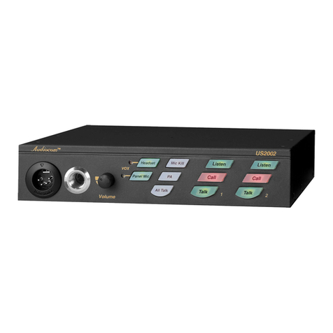 Telex Audiocom US-2002 User manual