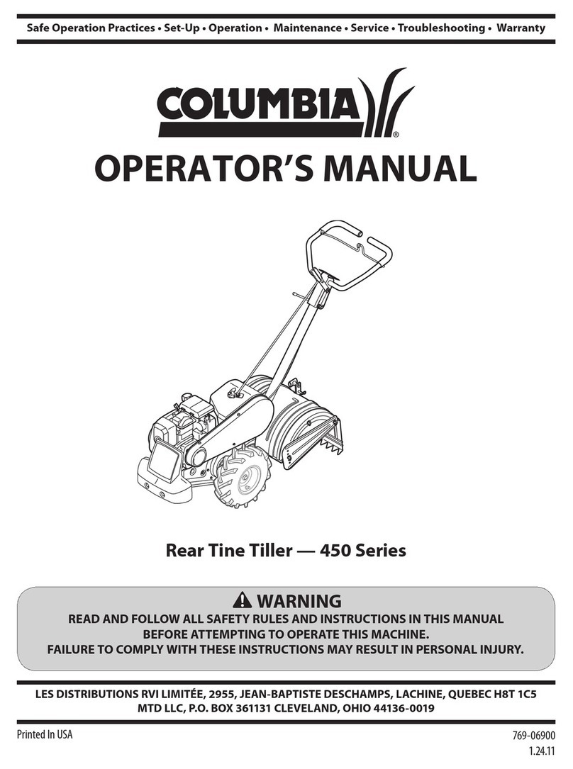 Columbia 450 Series Operator's manual