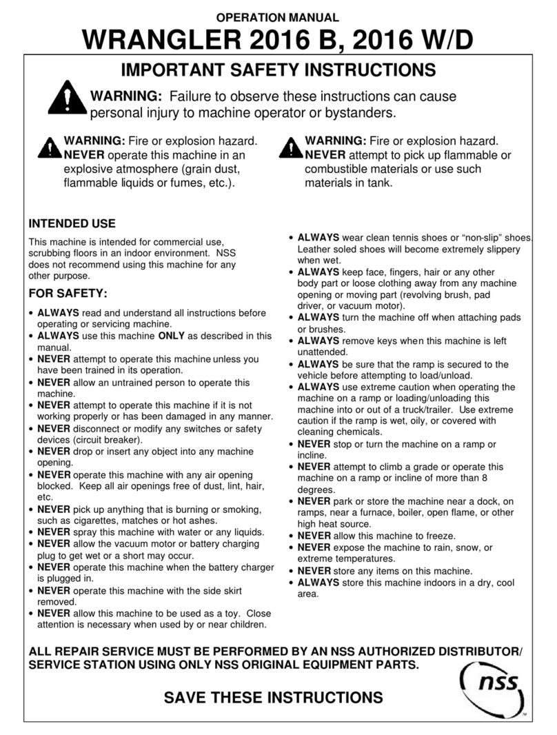 NSS Enterprises WRANGLER 2016 B Operation manual