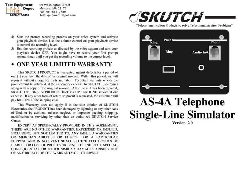 SKUTCH AS-4A User manual