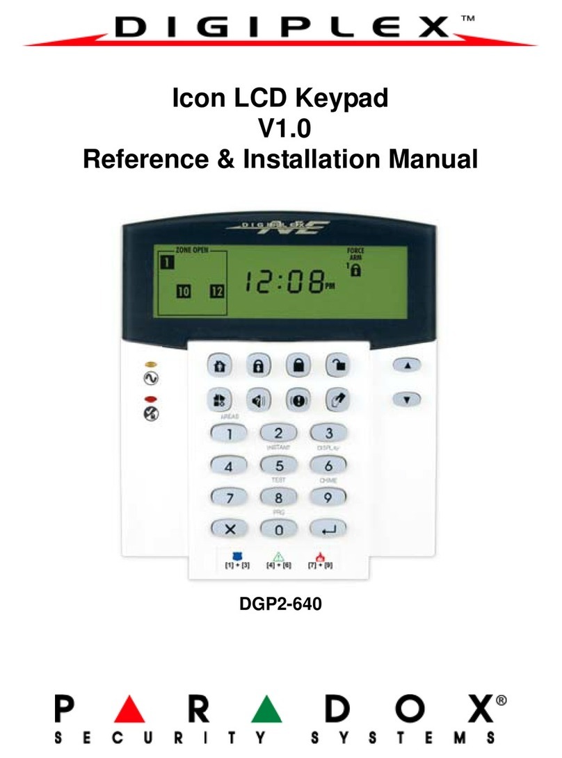 Paradox Digiplex EVO DGP2-640 Reference & installation manual