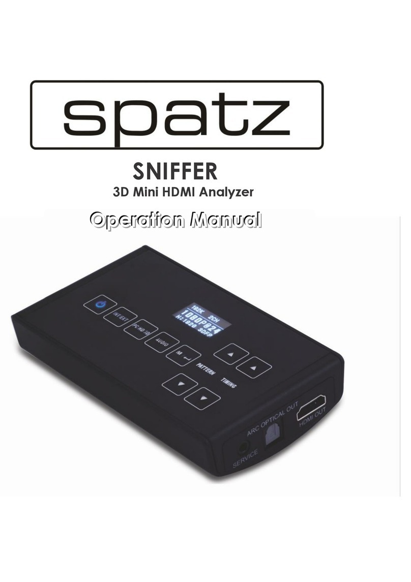 Spatz Sniffer Operation manual