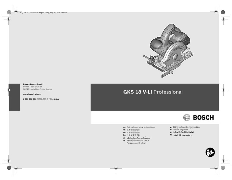 Bosch GKS 18 V-LI Professional User manual