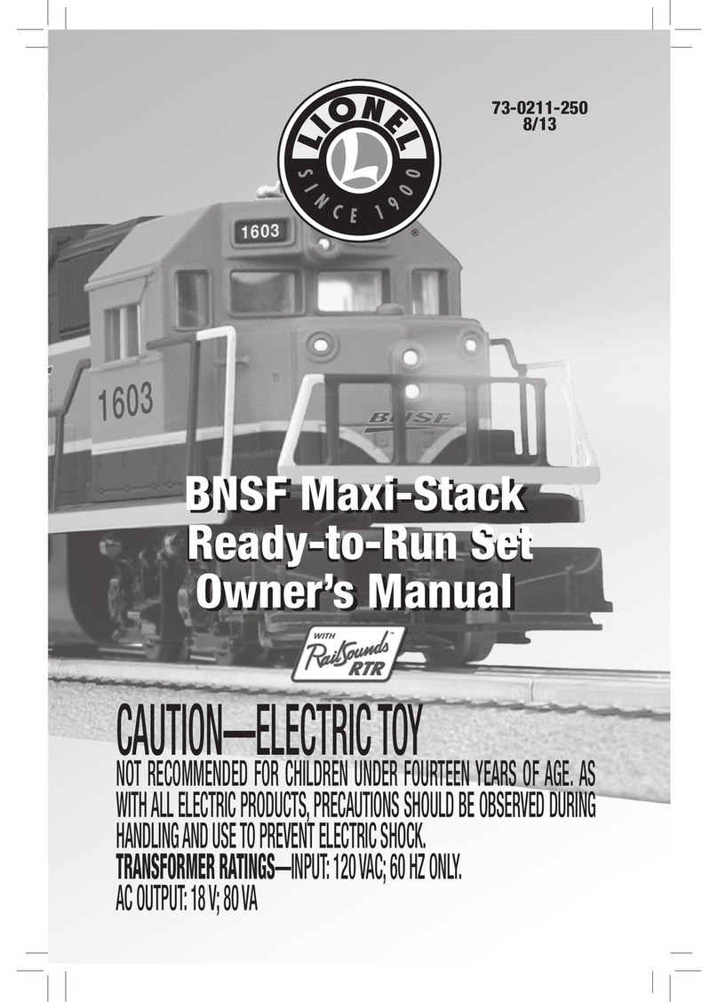 Lionel 73-0211-250 BNSF GP38 owner's manual