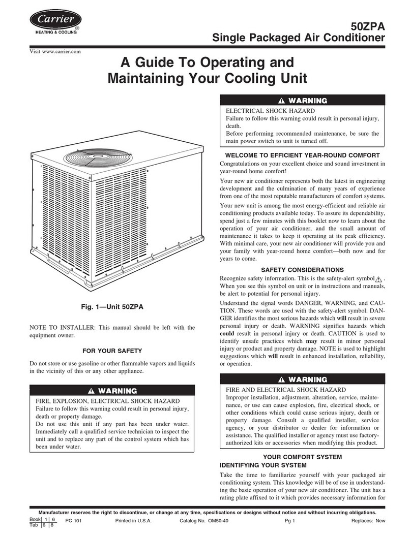 Carrier Base 50ZPA Assembly Instructions