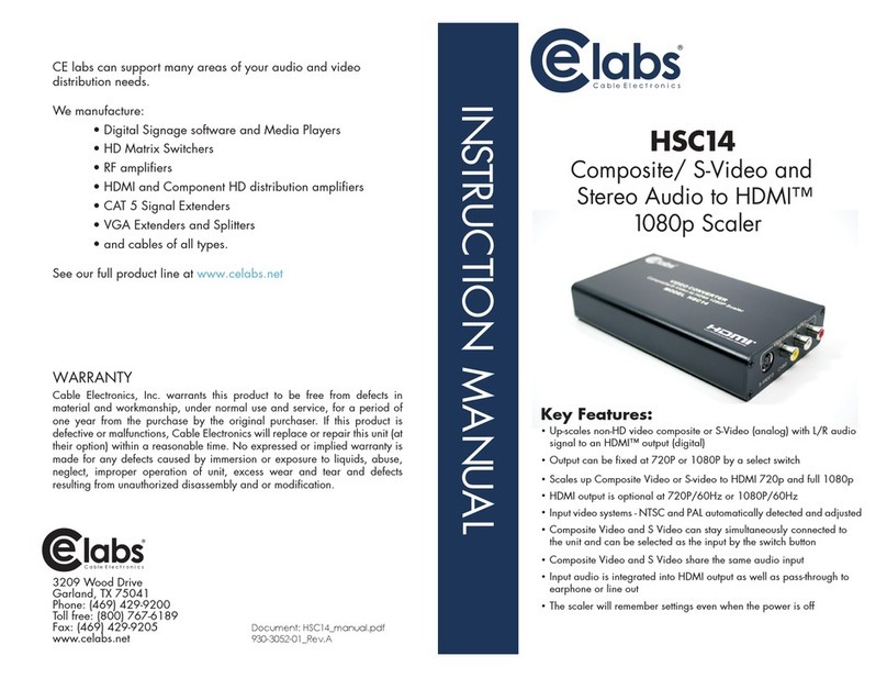 Celabs HSC14 instruction manual