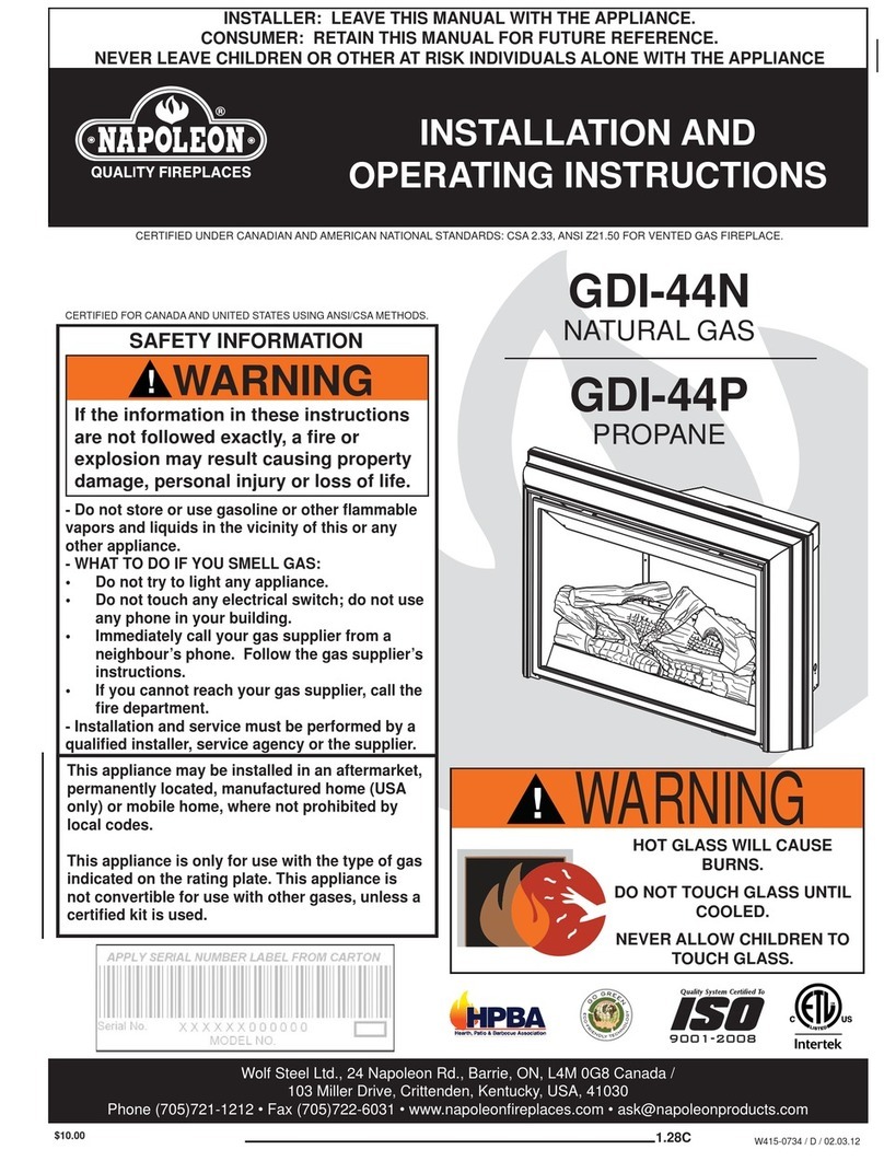 Napoleon GDI-44N User manual
