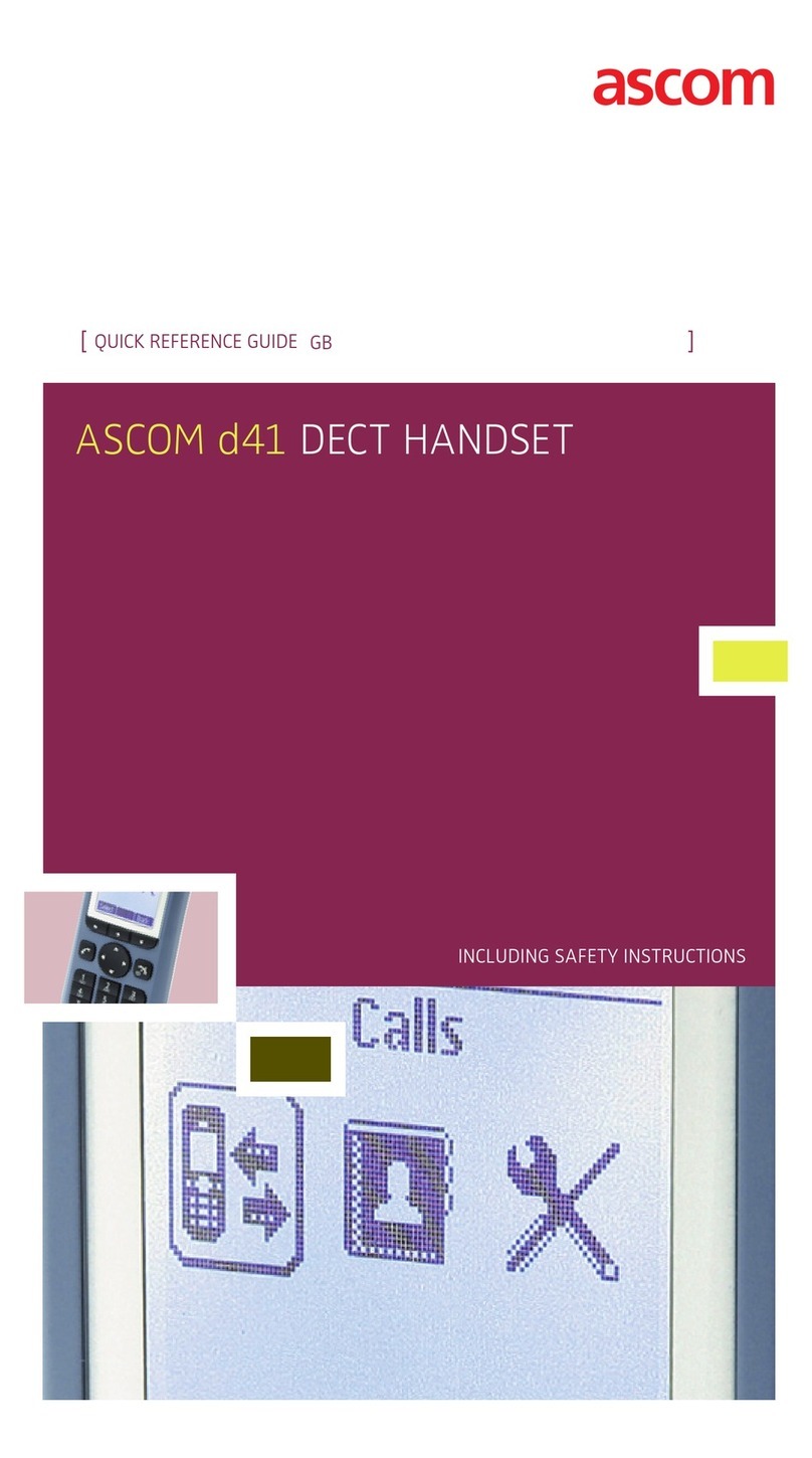 ASCOM d41 DECT User manual