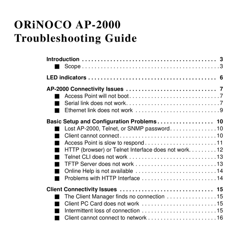 ORiNOCO AP-2000 troubleshooting guide