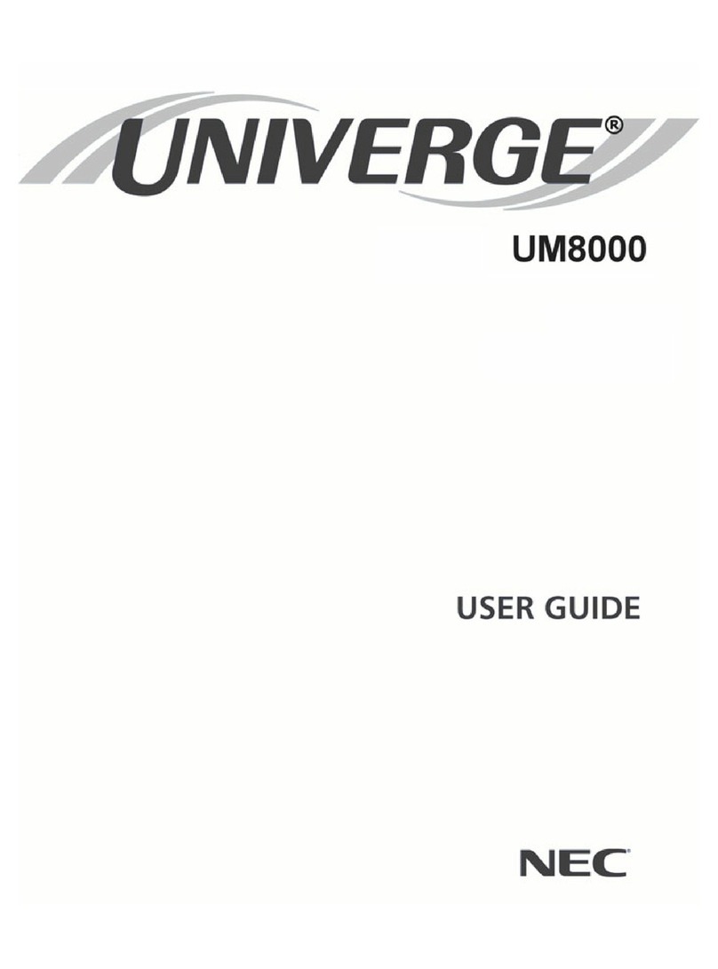NEC Univerge UM8000 User manual