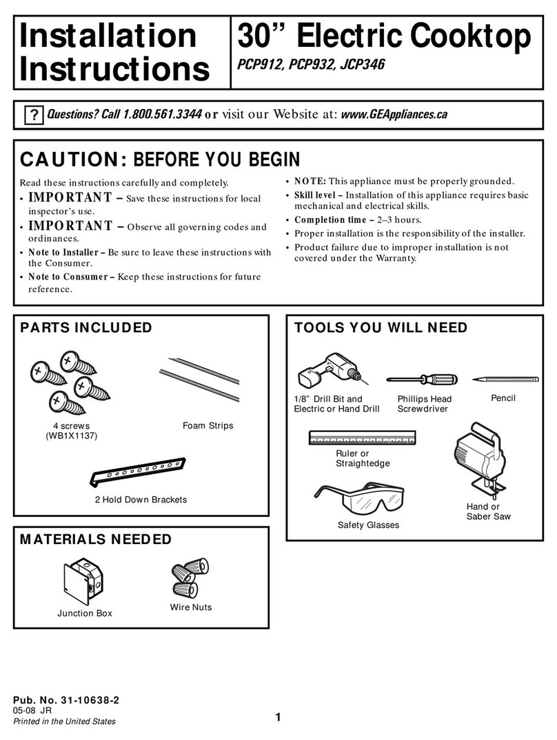 GE PCP912 User manual
