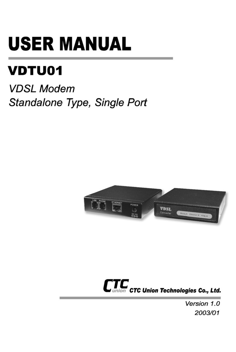 CTC Union VDTU01 User manual CTC Union VDTU01 User manual