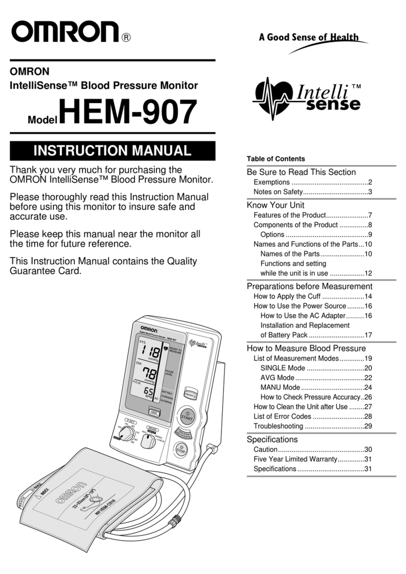 Omron IntelliSense HEM-907 User manual