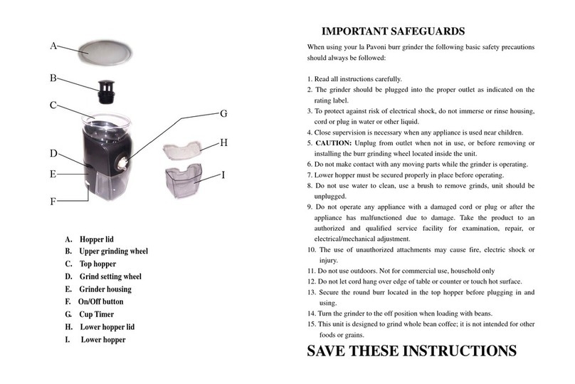 La Pavoni PA-8801B user manual