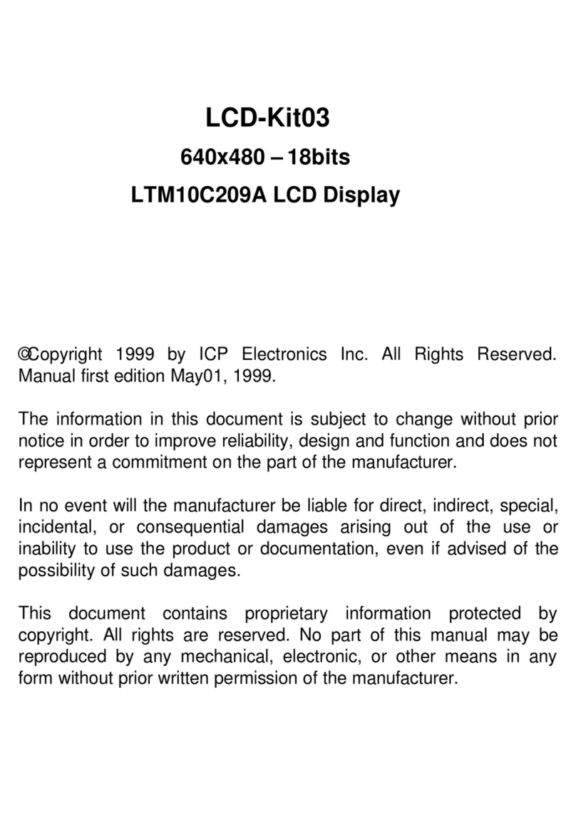 ICP Electronics LCD-Kit03 User manual