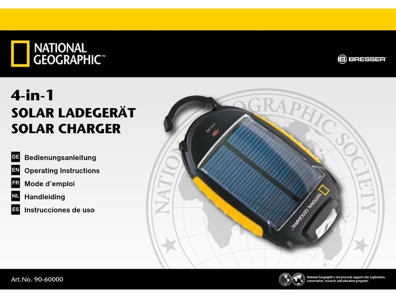 National Geographic 4-in-1 SOLAR CHARGER operating instructions National Geographic 4-in-1 SOLAR CHARGER operating instructions