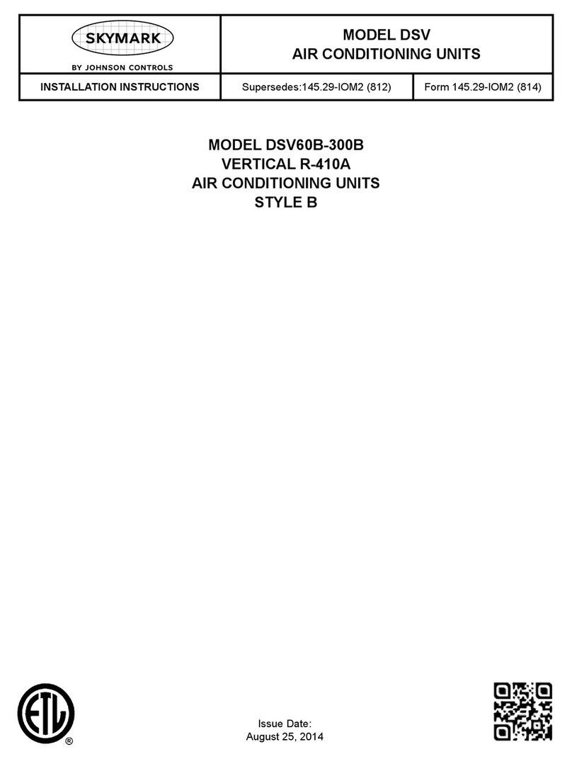 Johnson Controls DSV60B-300B User manual