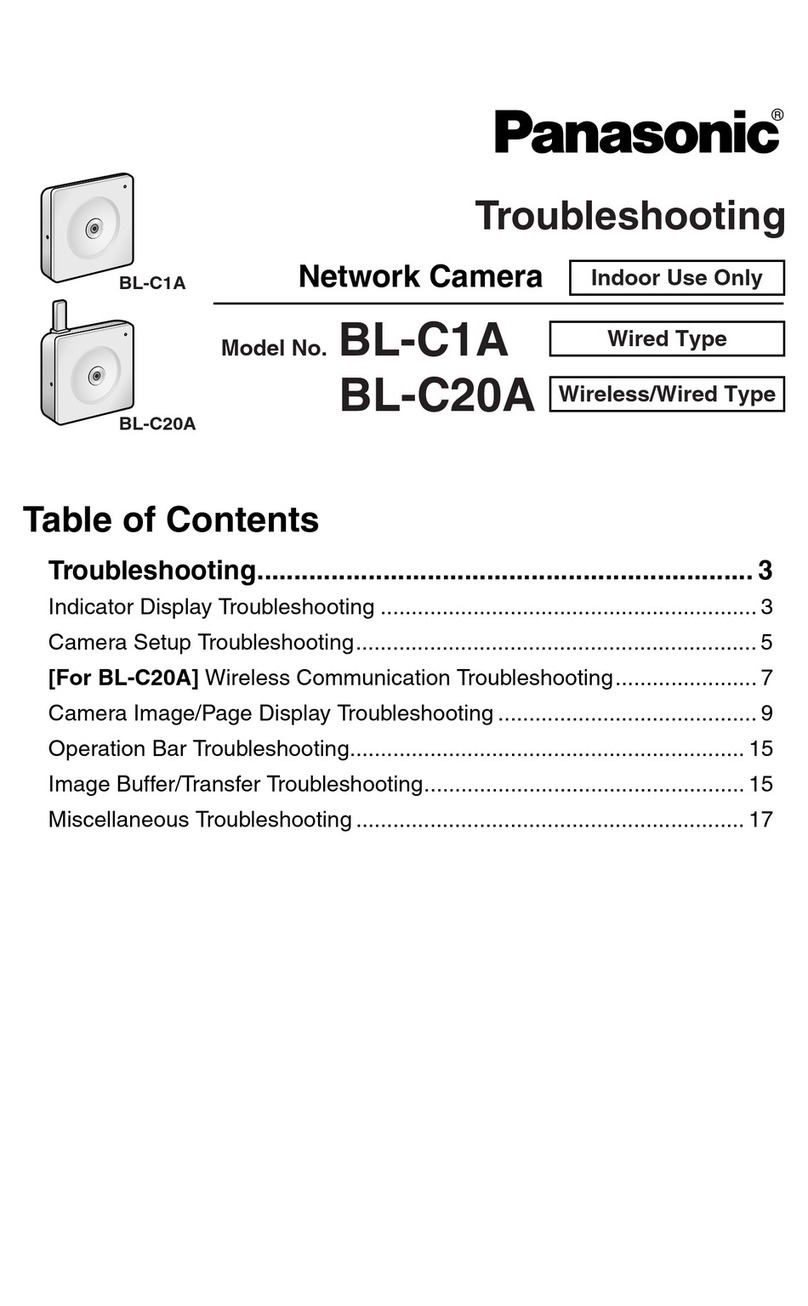 Panasonic BL-C1A - Network Camera Operating instructions
