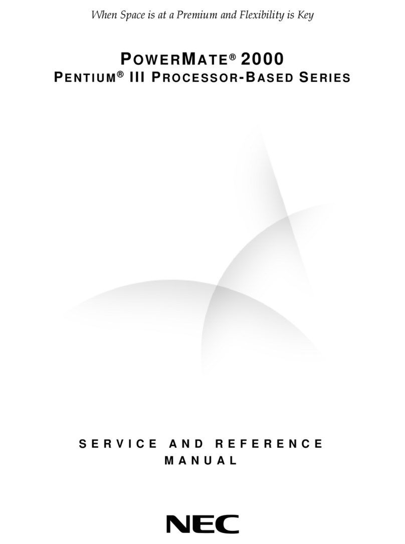 NEC POWERMATE 2000 User manual