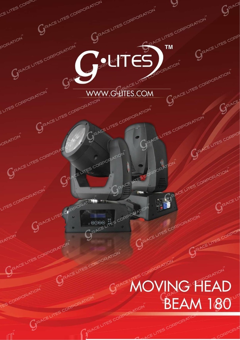 g-lites Moving Head Beam 180 owner's manual