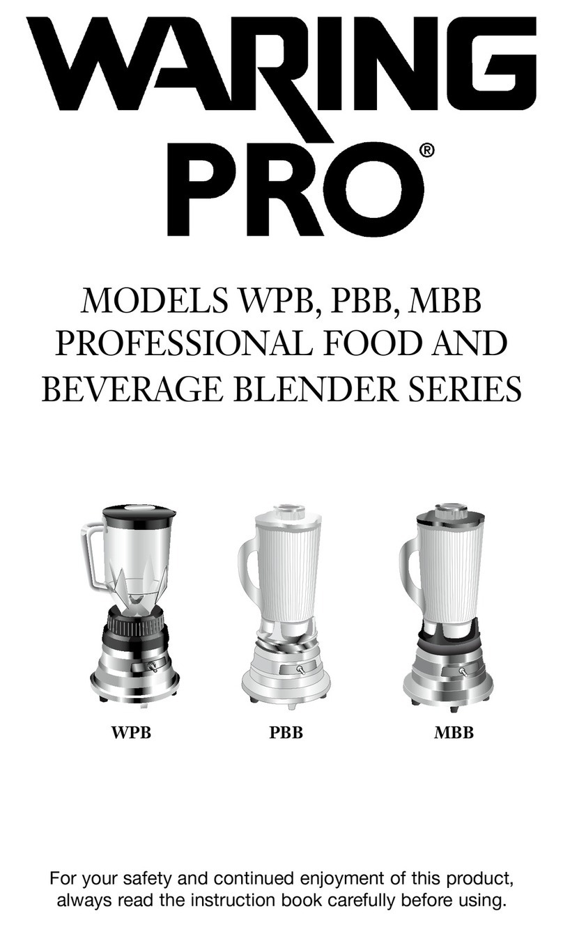Waring WPB User manual
