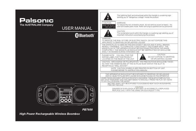Panasonic PBT600 User manual