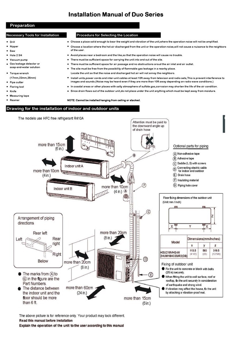 Haier HSU218VHG-W User manual Haier HSU218VHG-W User manual