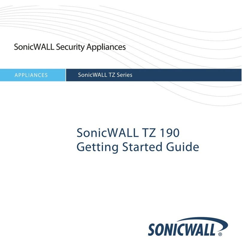 SonicWALL TZ 190 Getting started guide