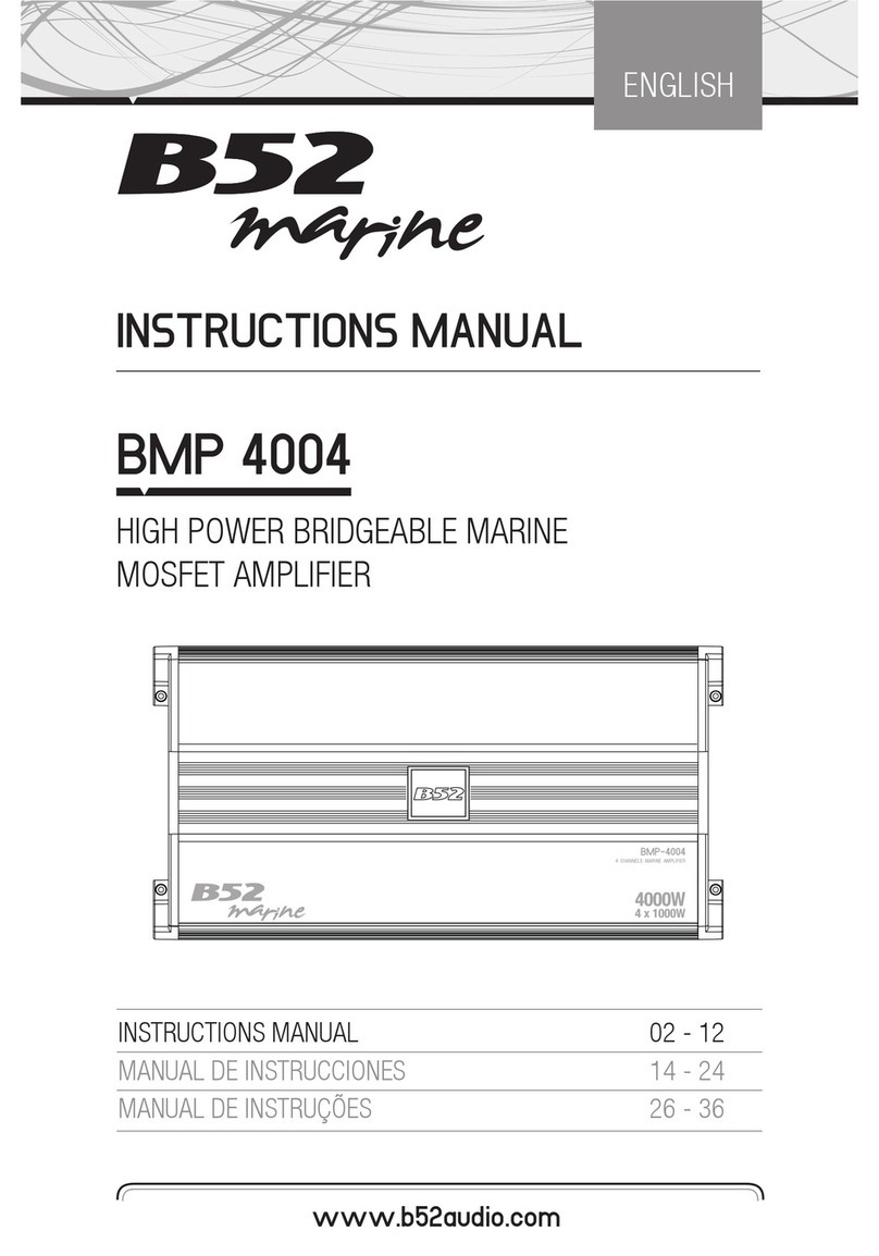 B52 marine BMP 4004 User manual