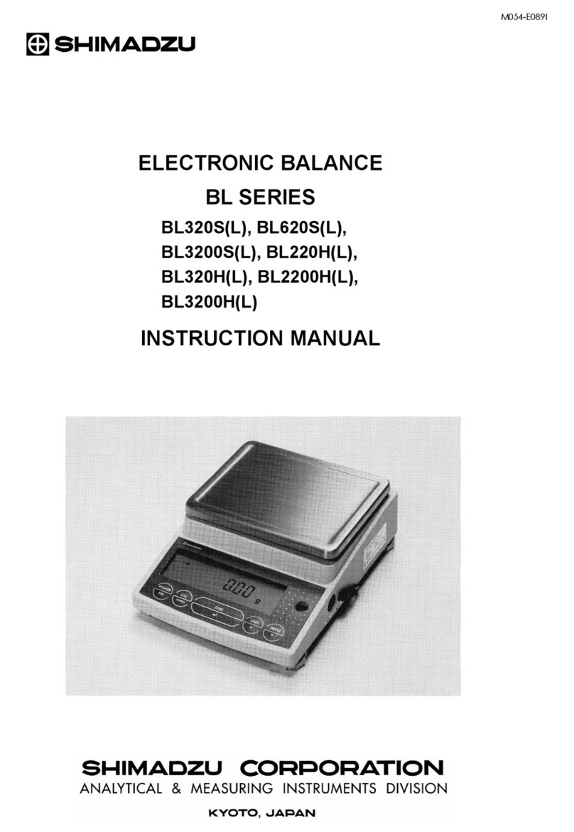 Shimadzu BL3200H instruction manual