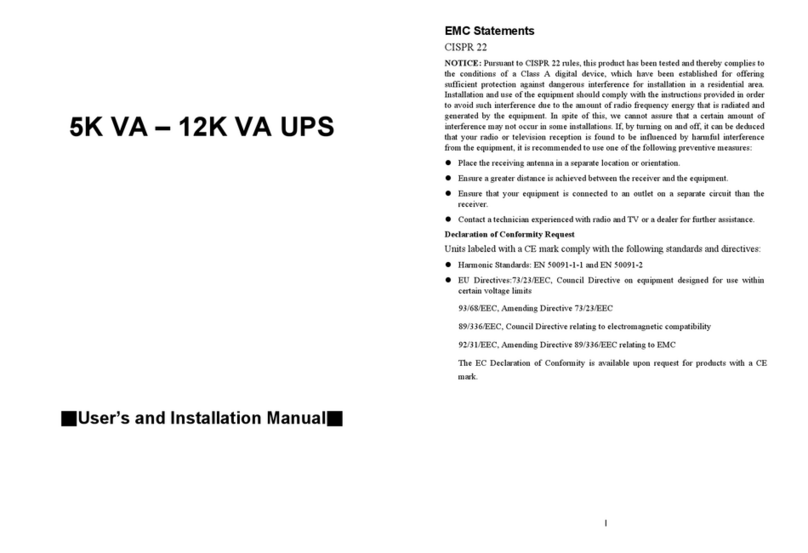 Powercom 5K VA Operating manual