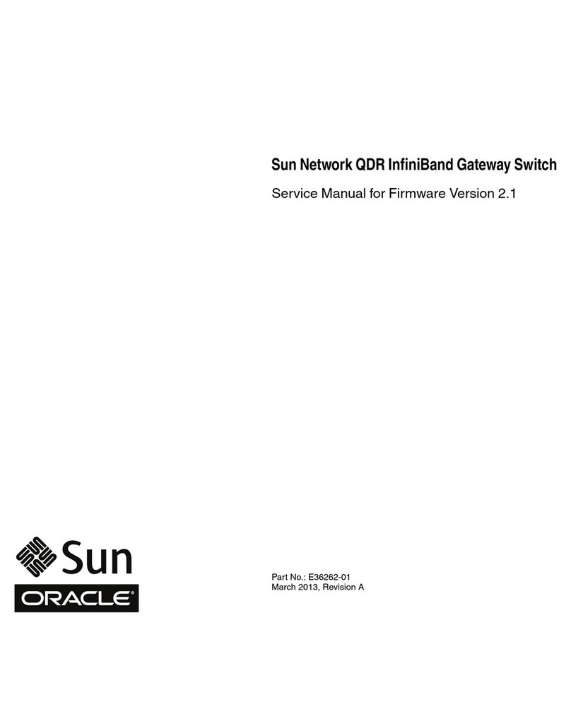 Oracle Sun Network QDR InfiniBand Gateway Switch User manual