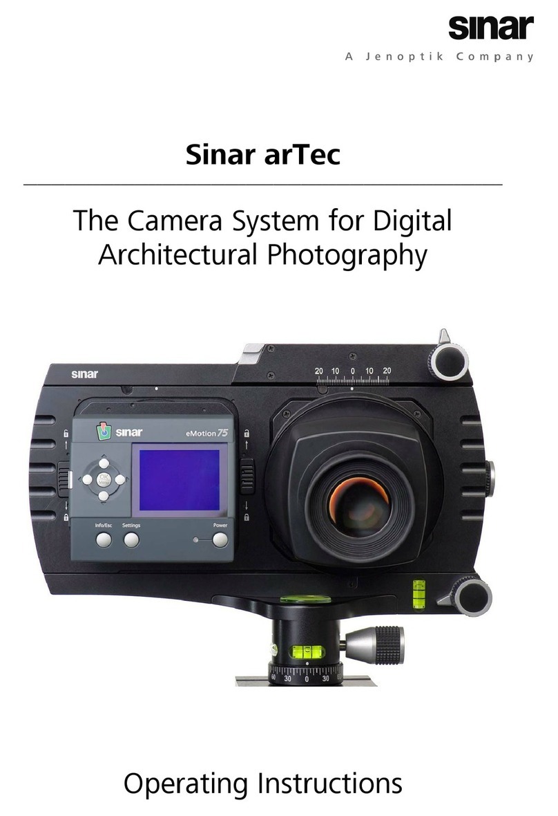 Sinar arTec operating instructions