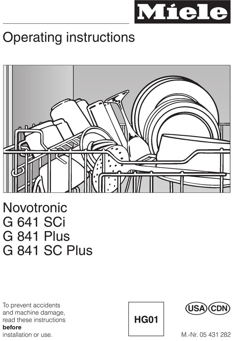 Miele G 641 SCi operating instructions