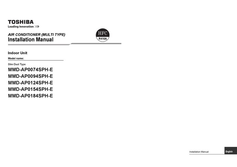 Toshiba MMD-AP0074SPH-E User manual
